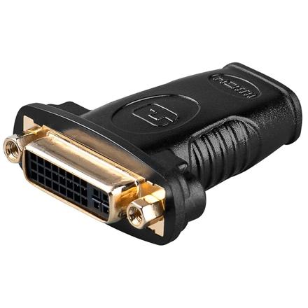 Goobay | Black | HDMI female (Type A) | DVI-I female Dual-Link (24+5 pin) | HDMI/DVI-I adapter, gold-plated | 68690 68690