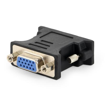 Gembird Adapter DVI-A male to VGA 15-pin HD (3 rows) female, black | Gembird A-DVI-VGA-BK