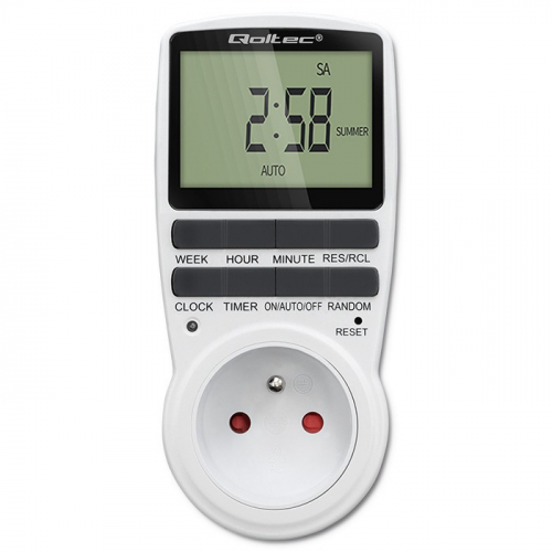 Qoltec Electronic timer PC0628 with LCD
