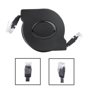 CAT6 Ethernet Cable Ultra Flat 2M - Adjustable Retractable CAT6 RJ45 - Shielded Flat CAT6 Ethernet Cable Ultra Flat 2M - Adjustable Retractable CAT6 RJ45 - Shielded Flat