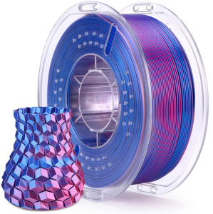 ELEGOO Silk PLA Filament 1.75mm Colored 1KG - Silk Blue Magenta ELEGOO Silk PLA Filament 1.75mm Colored 1KG - Silk Blue Magenta