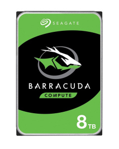 Seagate Barracuda ST8000DM004 - Hard drive - 8 TB - internal - 3.5'' - SATA 6Gb/s - buffer: 256 MB  Seagate Barracuda ST8000DM004 - Hard drive - 8 TB - internal - 3.5'' - SATA 6Gb/s - buffer: 256 MB