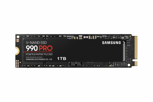 Samsung 990 PRO MZ-V9P1T0BW - SSD - encrypted - 1 TB - internal - M.2 2280 - PCIe 4.0 x4 (NVMe) - 7450 MBps (read) / 6900 MBps (write)
